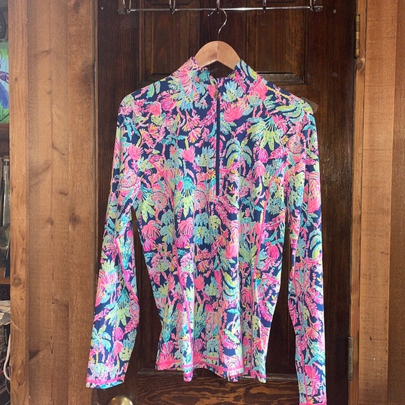 Lilly Pulitzer Tops - Lilly Pulitzer Justine half zip NWT size XL
